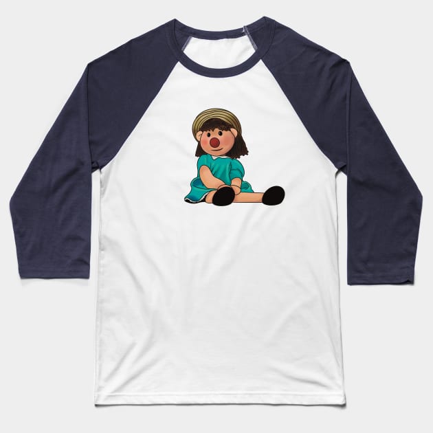 Molly the Dolly - The Big Comfy Couch Baseball T-Shirt by daniasdesigns